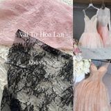  [Vải MM] [243](Giá 0.5m) Vải Tơ Hoa Lan Cao Cấp May Áo, Váy, Đầm Thời Trang 