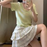  [Vải MM] [702](Giá 0.5m) Vải Thun Sóng Viền Co Giãn 4c May Áo, Váy, Đầm Thời Trang 