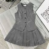  [Vải MM] [506] Vải Xước Hoa Nổi Giãn Nhẹ Lên Quần Tây, Vest, Váy, Đầm, Set Thiết Kế (Giá 0.55m) 