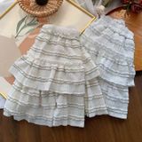  [Vải MM] [702](Giá 0.5m) Vải Thun Sóng Viền Co Giãn 4c May Áo, Váy, Đầm Thời Trang 