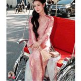  [Vai MM] (318) (Giá 0.55m) Vải Gấm Lụa Lục Sắc Cao Cấp Lên Áo Dài, Bà Ba, Váy, Đầm, Bộ Thiết Kế Cao Cấp 