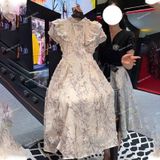  [Vải MM] [226] Vải Tơ Hoa Mai Nổi Cao Cấp May Áo Dài, Váy, Đầm Thiết Kế (Giá Bán 0.5m) 