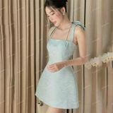  [Vải MM] (314) Vải Tafta Vân Gỗ Sang Trọng, Không Giãn Lên ÁI Dài, Váy, Đầm Thiết Kế (Giá bán 0.5m) 