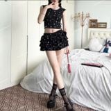  [Vải MM] [751] Vải Thun Sóng Nơ Co Giãn 4 Chiều May Áo, Váy, Đầm, Set Bộ (Giá bán 0.5m) 