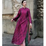  [Vai MM] (318) (Giá 0.55m) Vải Gấm Lụa Lục Sắc Cao Cấp Lên Áo Dài, Bà Ba, Váy, Đầm, Bộ Thiết Kế Cao Cấp 