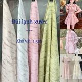 [Vải MM] [156] Vải Đũi Lạnh Xước Mềm, Mát, Chống Nhăn Lên Sơ Mi, Váy, Đầm, Set Bộ Không Cần Lót (Giá bán 0.5m) 