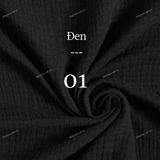  [Vải MM] [180] Vải Xô Muslin 2 Lớp Mềm, Mát, Thấm Hút Tốt May Đồ Cho Bé, Quần, Váy, Đầm (Giá Bán 0.5m) 