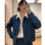  [Vải MM] [ 805](Giá 0.55m) Vải Jean Sớ Lớn May Áo, Quần, Váy, Đầm Thời Trang 