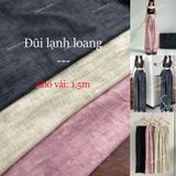  [Vải MM] [155] Vải Đũi Lạnh Loang Mềm, Mát, Chống Nhăn Lên Sơ Mi, Váy, Đầm, Set Bộ Không Cần Lót (Giá bán 0.5m) 