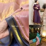  [Vải MM] (319) (Giá 0.55m) Vải Lụa Tơ Tencel Đa Sắc Cao Cấp Lên Áo Dài, Bà Ba, Váy, Đầm, Bộ Thiết Kế 