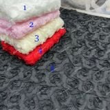  [Vải MM] [230] Vải Tơ Đính Hoa Hồng Lên Sơ Mi, Đầm, Váy, Set Bộ Thiết Kế Cần Lót (Giá Bán 0.5m) 