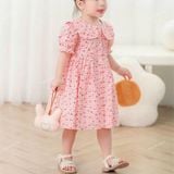  [Vải MM] [414] Vải Caro Hoa Nhí Mùa Hè Lên Áo, Quần, Váy, Đầm, Set Bộ (Giá Bán 0.5m) 