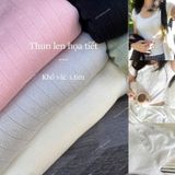  [Vải MM] [701] Vải Thun Len Cotton Họa Tiết Co Giãn 4 Chiều May Đồ Em Bé, Áo, Váy, Đầm, Set Bộ, Đồ Ngủ (Giá bán 0.5m) 