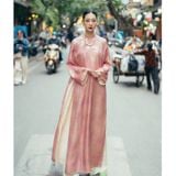  [Vai MM] (318) (Giá 0.55m) Vải Gấm Lụa Lục Sắc Cao Cấp Lên Áo Dài, Bà Ba, Váy, Đầm, Bộ Thiết Kế Cao Cấp 