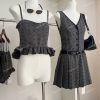  [Vải MM] [503] (Giá 0.55m) Vải Quần Tây Sọc Đứng Nơ 11 li Hack Dáng Lên Quần Tây, Vest, Ghi lê, Set Bộ Sang Trọng 