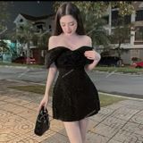  [Vải MM] [605] Vải Nhung Cứng Kim Tuyến Mịn Đẹp Lên Áo Dài, Đầm, Váy, Áo Kiểu (giá bán 0.5m) 