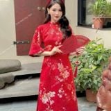  [Vải MM] [312] Vải Tafta Gấm Hồ Điệp Cao Cấp Chính Phẩm Mướt, Mát May Áo, Áo Dài, Váy, Đầm, Set Bộ (giá bán 0.5m) 