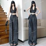  [Vải MM] [155] Vải Đũi Lạnh Loang Mềm, Mát, Chống Nhăn Lên Sơ Mi, Váy, Đầm, Set Bộ Không Cần Lót (Giá bán 0.5m) 