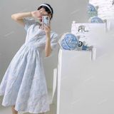  [Vải MM] [330] Vải Gấm Xốp Hoa Hồng Lên Áo, Váy, Đầm, Set Bộ, Áo Dài Thiết Kế (Giá Bán 0.5m) 