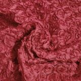  [Vải MM] [230] Vải Tơ Đính Hoa Hồng Lên Sơ Mi, Đầm, Váy, Set Bộ Thiết Kế Cần Lót (Giá Bán 0.5m) 