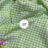  [Vải MM] (Giá 0.6m) (405) Vải Sơ Mi Caro 8 Li Mềm, Mát lên Sơ Mi Nam Nữ, Đầm, Set Bộ 