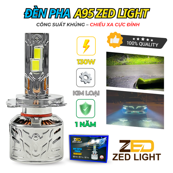 Đèn Pha LED A95 ZED LIGHT - 130W Siêu Đèn Pha Lắp Oto Xe Máy – ZEDLIGHT