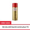 Xịt Rửa T3 - Xịt rửa Kim Phun, Họng Ga, Chế Hòa Khí