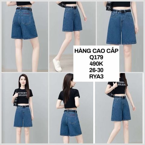  Quần ngố thêu chữ Q179 