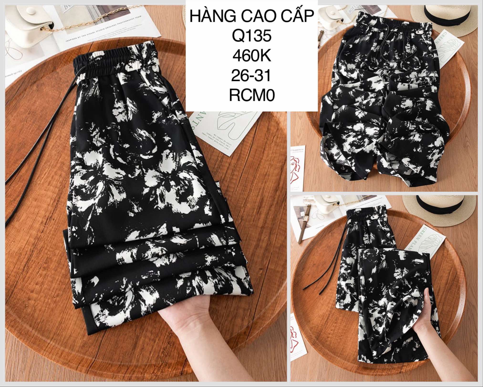  Quần suôn hoạ tiết Q135 