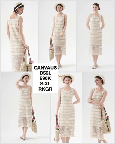  Đầm họa tiết thổ cẩm D561 