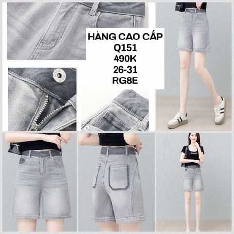  Quần short xám viền đậm Q151 