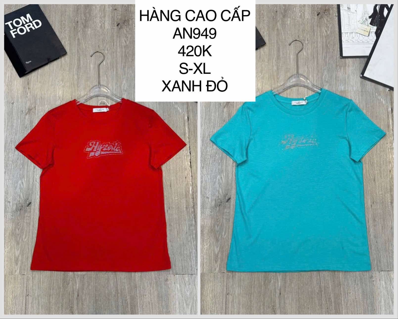  Áo thun chữ đính đá AN949 