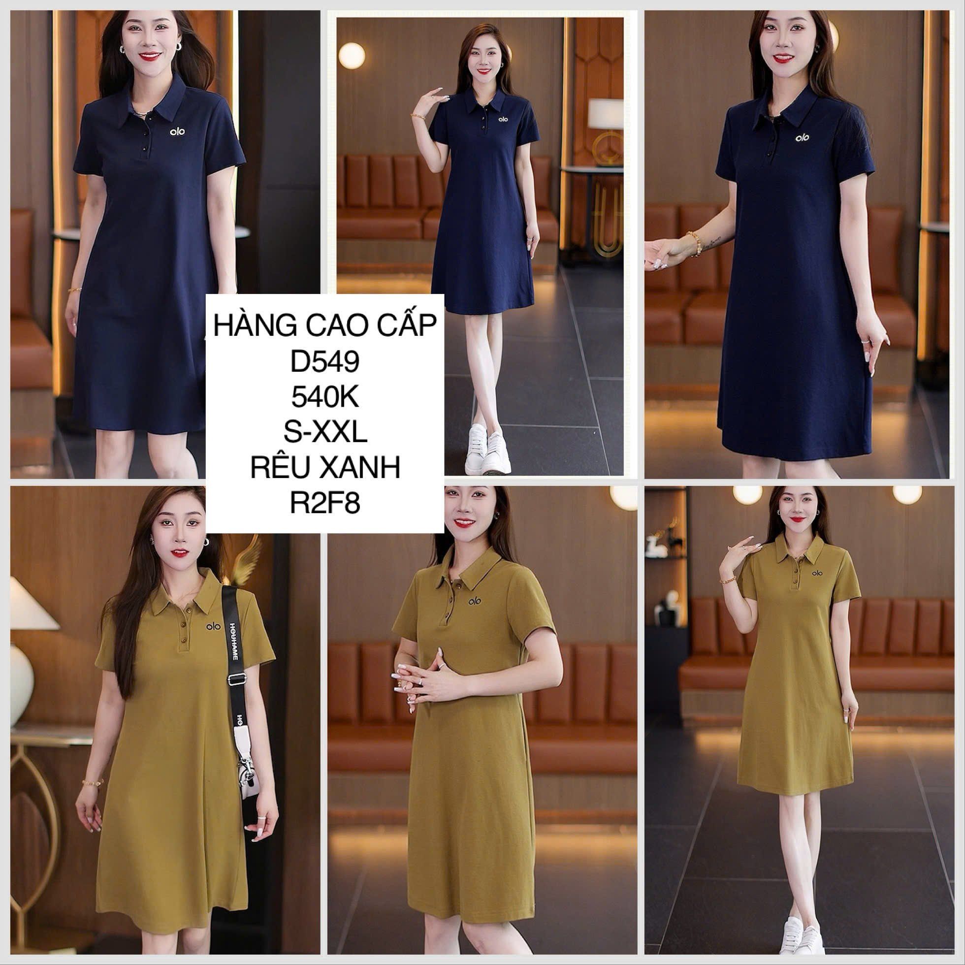  Đầm thun polo D549 