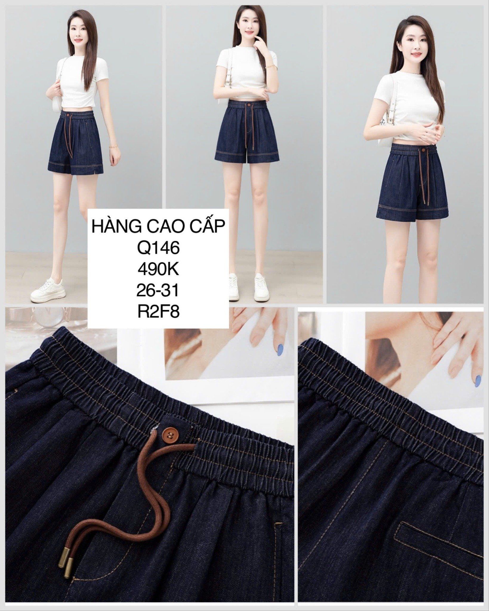  Quần short viền chỉ Q146 