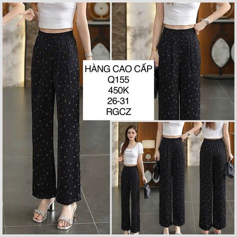  Quần voan hoa Q155 