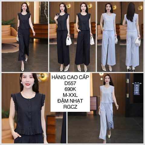  Set áo kiểu + quần lửng D557 