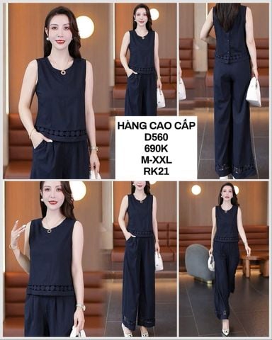  Set áo quần phối ren D560 