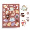  Sticker 4 chú mèo tại quán cà phê 