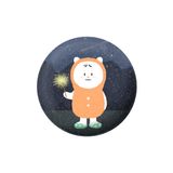  Huy hiệu cài áo Moni đốt pháo bông 