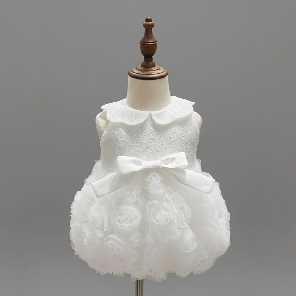  P25_239. Đầm Bí Baby Hoa Trắng 