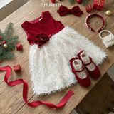  P24_316. Đầm Tiểu Thư Noel Đỏ 
