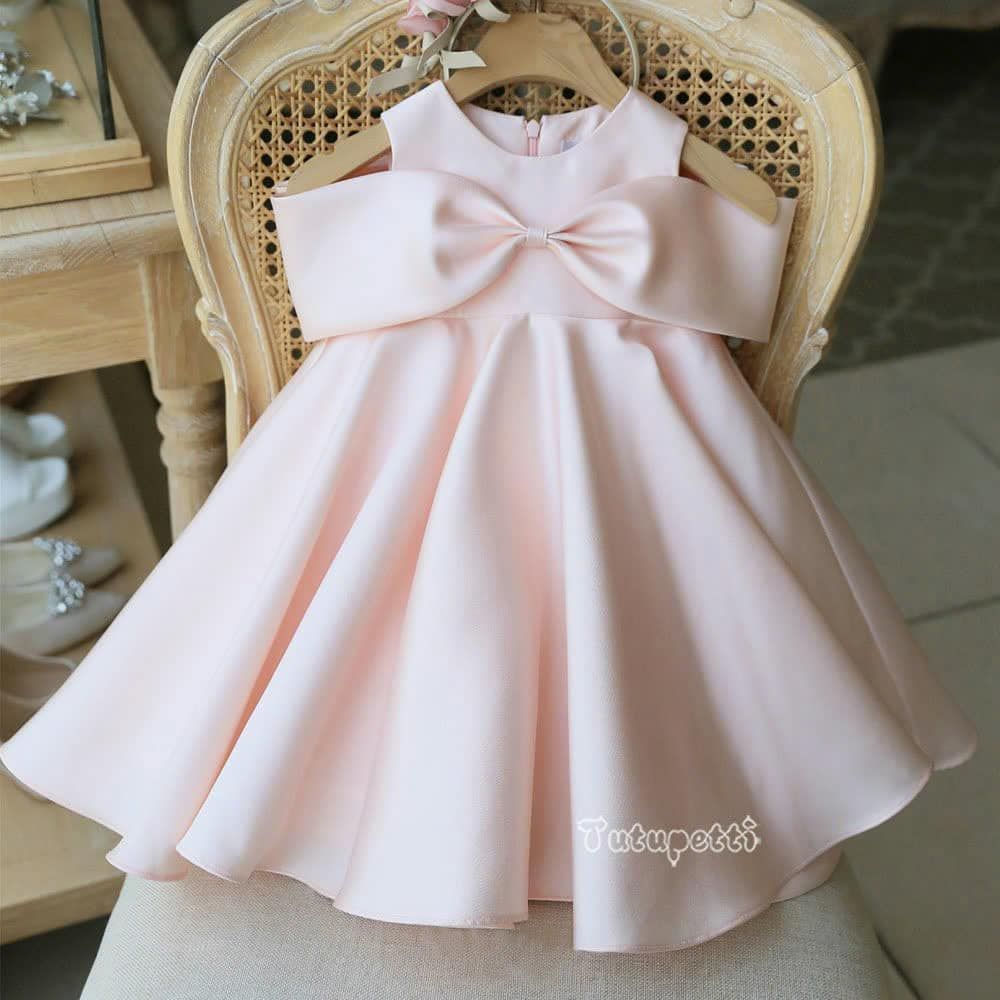  P24_137. Đầm Hàn Quốc Nơ Hồng 