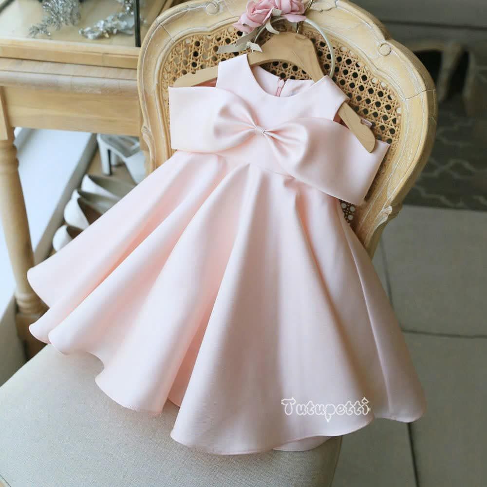  P24_137. Đầm Hàn Quốc Nơ Hồng 