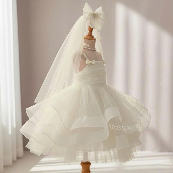  P25_60. Đầm Công Chúa Bồng Bềnh Trắng 