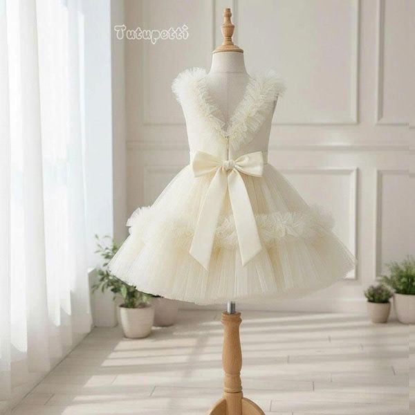  P25_237. Đầm Công Chúa Bồng Bềnh Trắng 