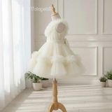  P25_237. Đầm Công Chúa Bồng Bềnh Trắng 