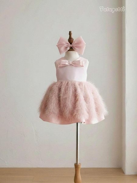  P25_247. Đầm Tiểu Thư Nơ Hồng 