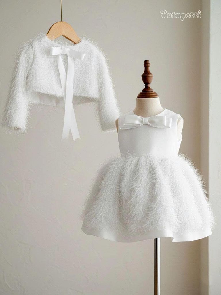  P25_247. Đầm Tiểu Thư Nơ Trắng 