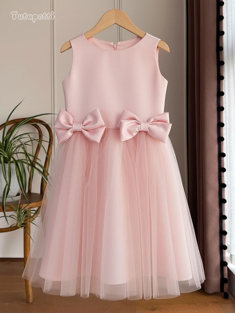  P24_254. Đầm Công Chúa Nơ Hồng 