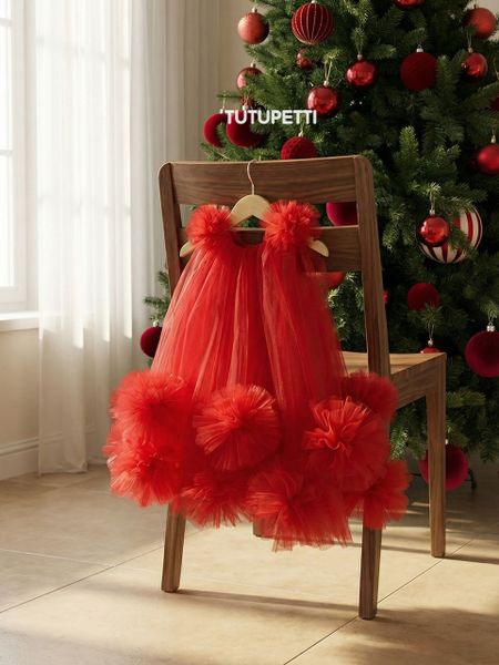  P25_62. Đầm Baby Doll Xòe Đỏ 